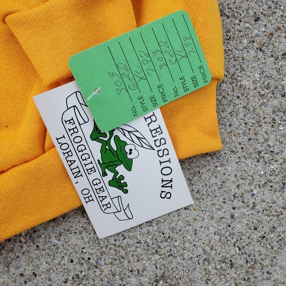 Vintage Youth XL Tultex Blank Crewneck Sweatshirt Made In USA NWT Bundle Yellow - Picture 5 of 9